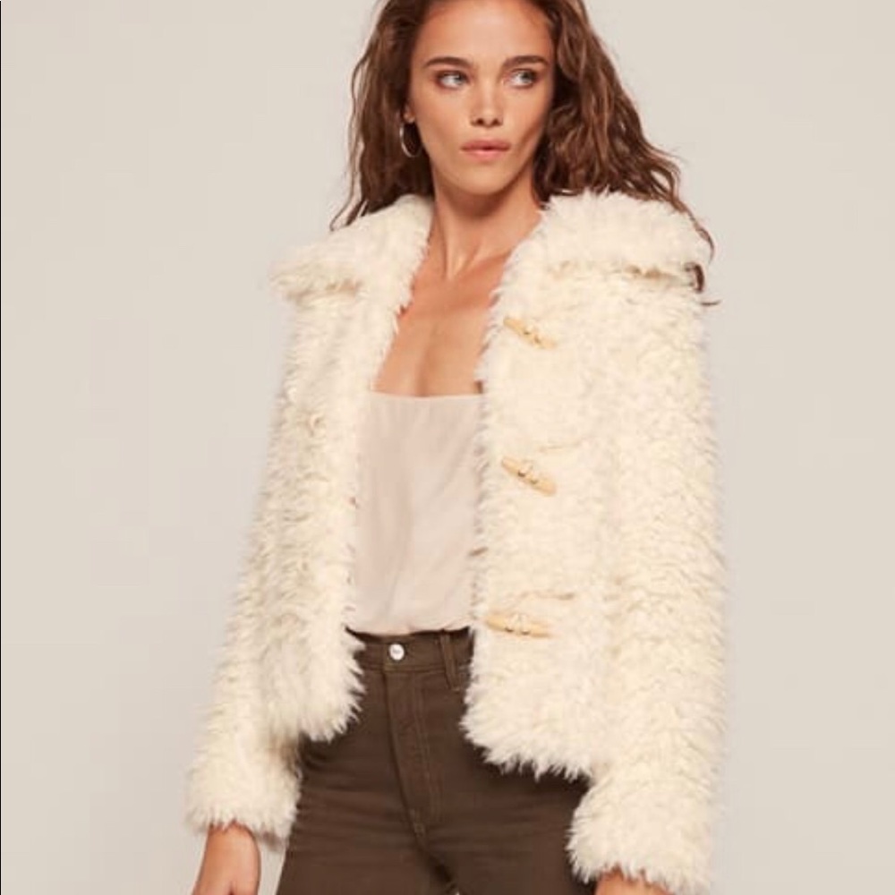 Reformation teddy coat